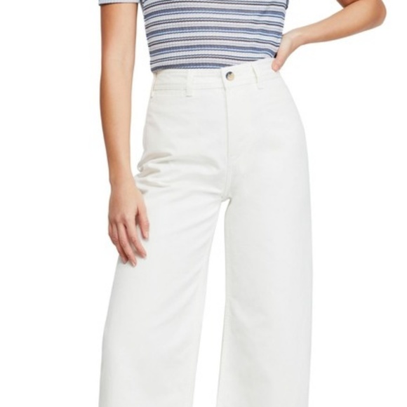 Free People Denim - New Free People Patti Crop Cotton Pants